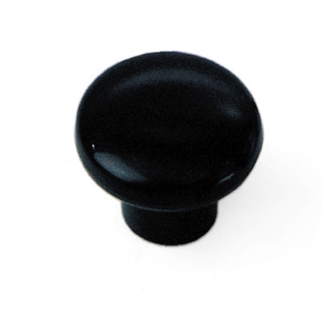 1 1/4 Plastic Knob, Black
